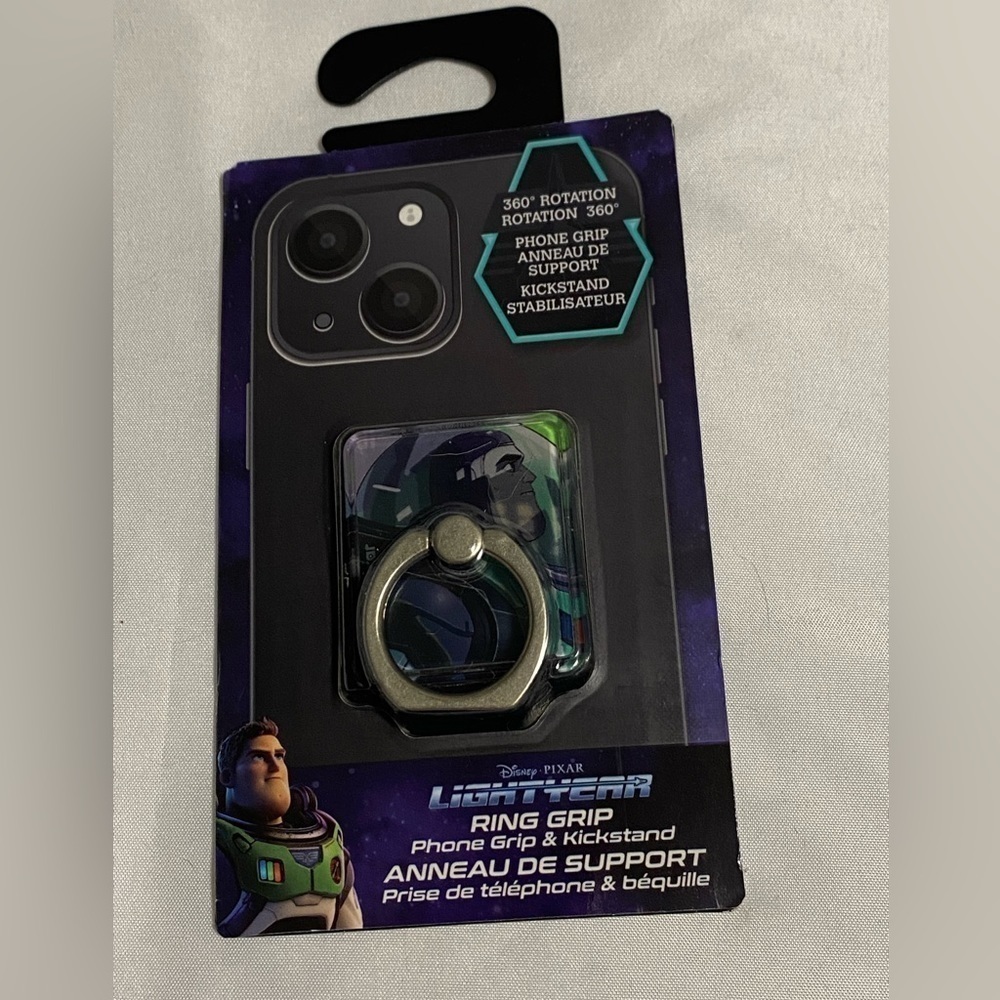 DISNEY Pixar Lightyear Ring Grip, Phone Grip and Kickstand, new in package